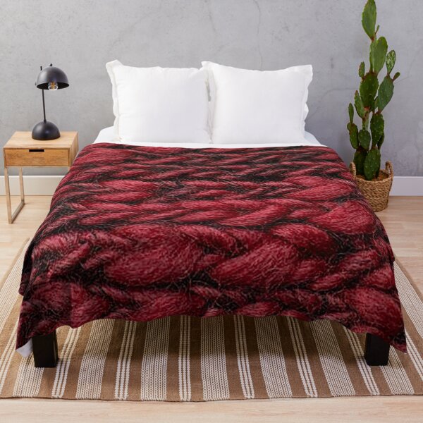 Item preview, Red woven yarn pattern, knitting designed and sold by Nostrathomas66.