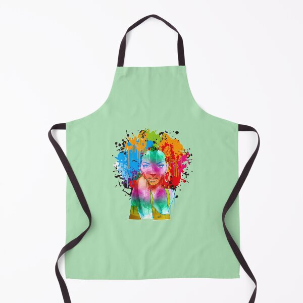 Item preview, African American Lady Funny Afro Painting Art Gift Men Women designed and sold by Studio520.