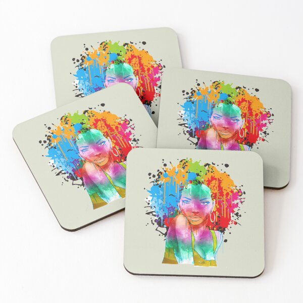 Item preview, African American Lady Funny Afro Painting Art Gift Men Women designed and sold by Studio520.