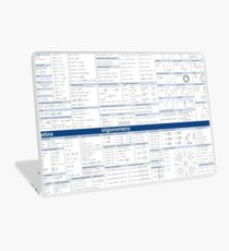 Math Formula Sheet - Blue Laptop Skin