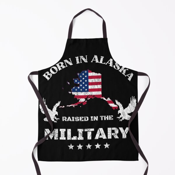 Item preview, Born in Alaska, raised in the military design designed and sold by PinnockDesigns.