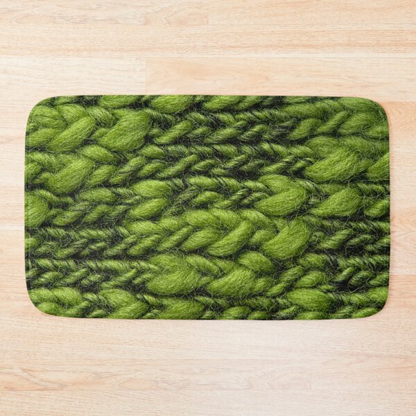 Item preview, Green wool yarn knit woven fabric, pattern  designed and sold by Nostrathomas66.