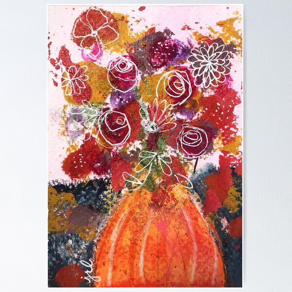 Item preview, Pretty Punkin Pumpkin Flowers designed and sold by RubyRhea.