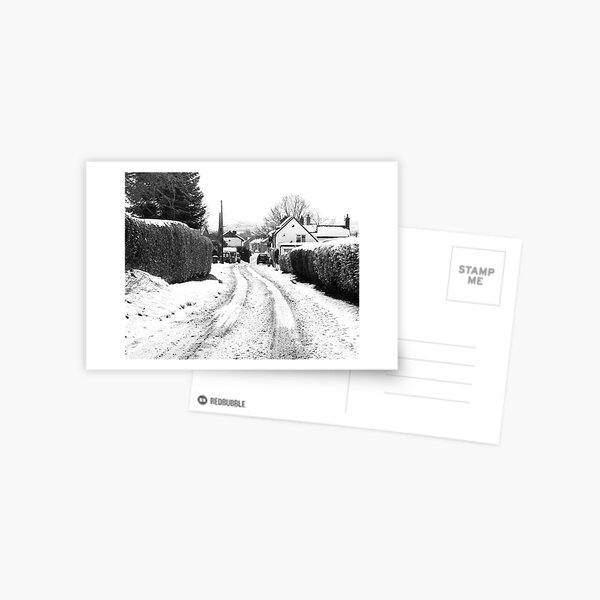 Old Road in the Snow Postcard