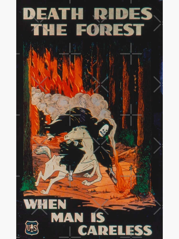 Discover Death Rides The Forest When Man Is Careless Canvas