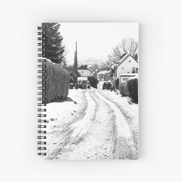 Old Road in the Snow Spiral Notebook