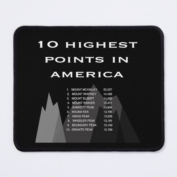 Item preview, 10 Highest Points in America designed and sold by daysray.