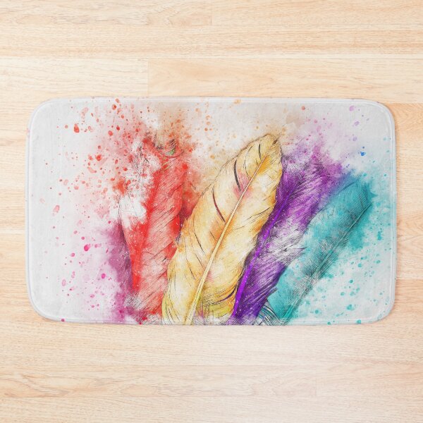 Item preview, Retro feathers watercolor technique  designed and sold by NoahDea.