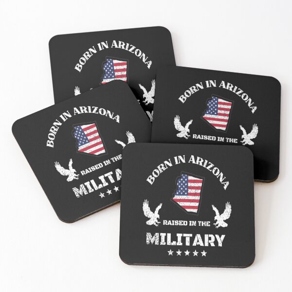 Item preview, Born in Arizona,raised in the military design designed and sold by PinnockDesigns.