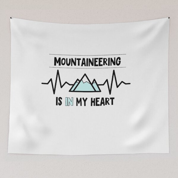 Item preview, Mountaineering is in my heart designed and sold by Good-tees.