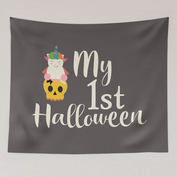 Item preview, My First Halloween with Cute Vampire And Skull designed and sold by DAFIN.
