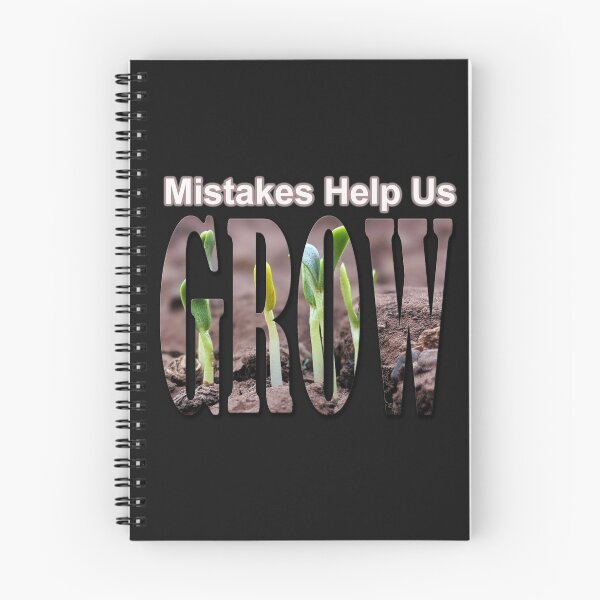 Item preview, Mistakes Help us Grow-positive quotes designed and sold by Thilina Kasthuriarachchi.