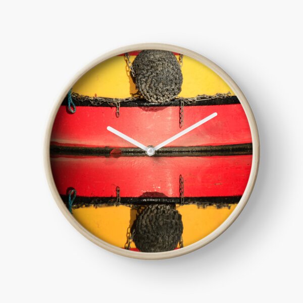 Red and Yellow Clock