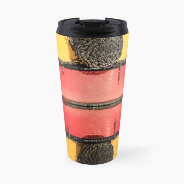 Red and Yellow Travel Coffee Mug