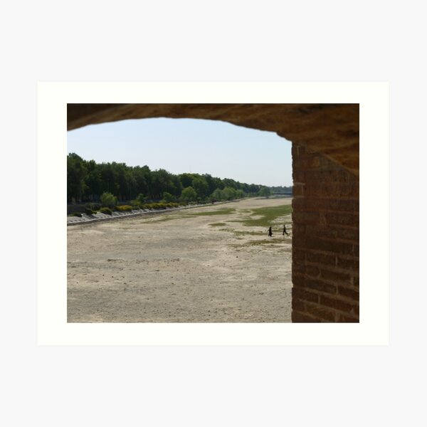 Zayandeh - who needs a bridge any more? Art Print