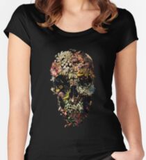 Camiseta entallada de cuello redondo Cráneo de Smyrna