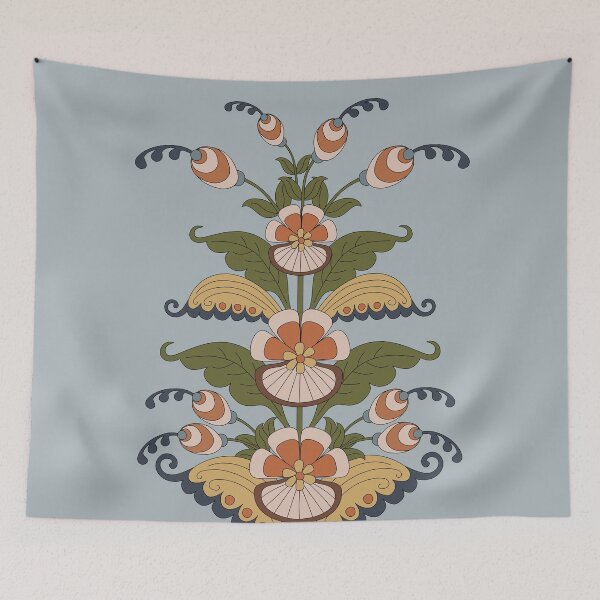 Item preview, Folk art Swedish kurbits designed and sold by EngineerGoC.
