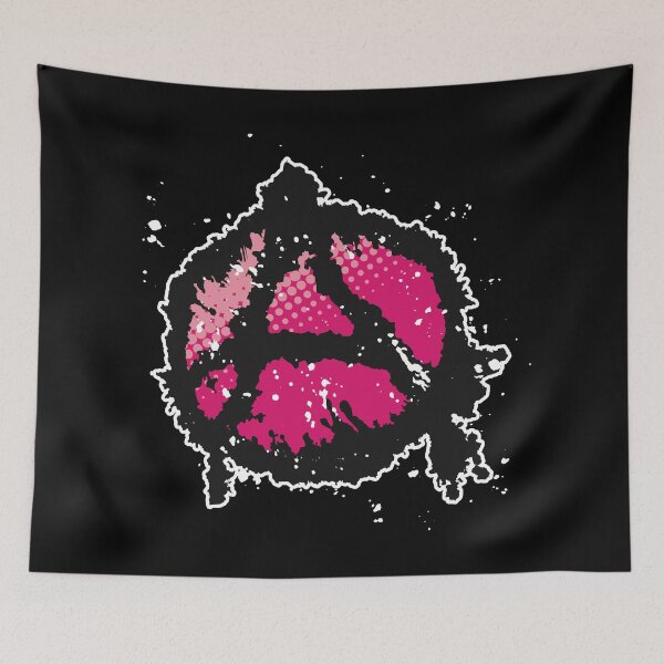 Item preview, Anarchy Symbol in Magenta Pink designed and sold by iscaStudioArt.