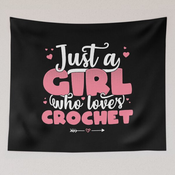 Item preview, Just A Girl Who Loves Crochet - Cute Crochet lover gift graphic designed and sold by theodoros20.