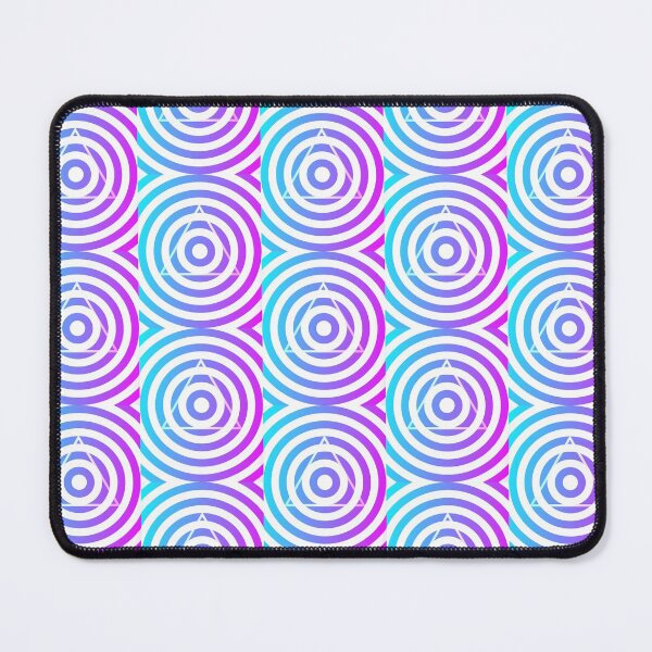 Item preview, Neon bright pink blue and white Illuminati style print designed and sold by DemonicGloom.