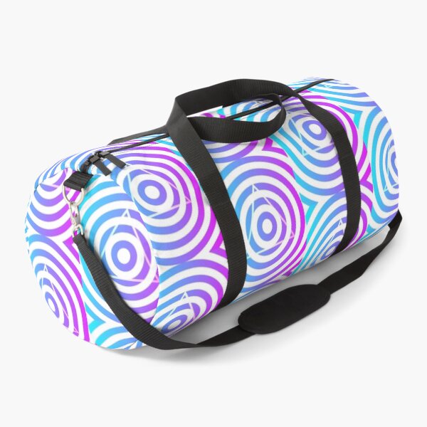 Item preview, Neon bright pink blue and white Illuminati style print designed and sold by DemonicGloom.
