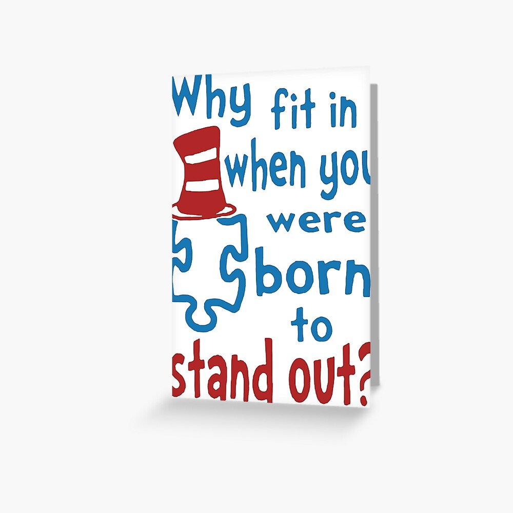 Born To Stand Out Gift Design Jumper Top Autism Awareness Jumper