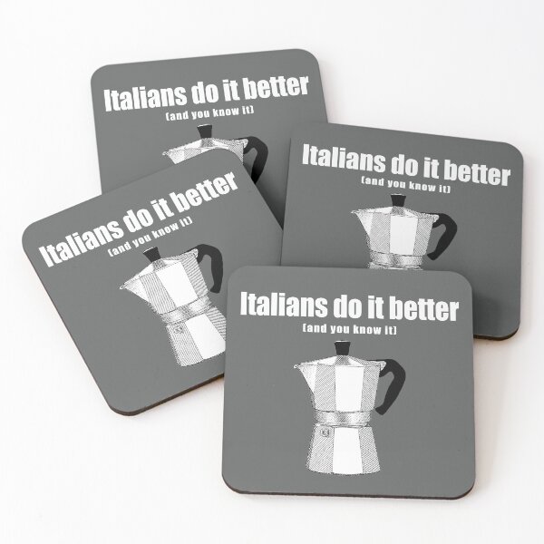 Item preview, Monochrome Italians do it better (coffee) designed and sold by Blacklinesw9.
