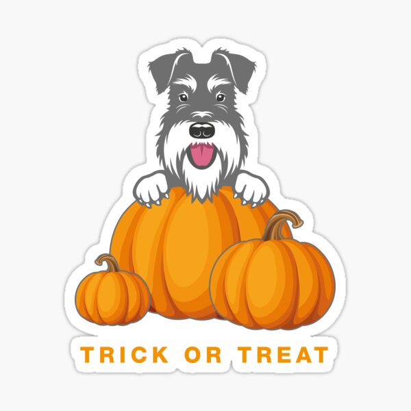 Halloween pumpkin pup Sticker