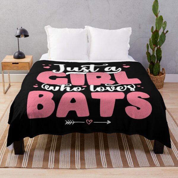 Item preview, Just A Girl Who Loves Bats - Cute Bat lover gift print designed and sold by theodoros20.