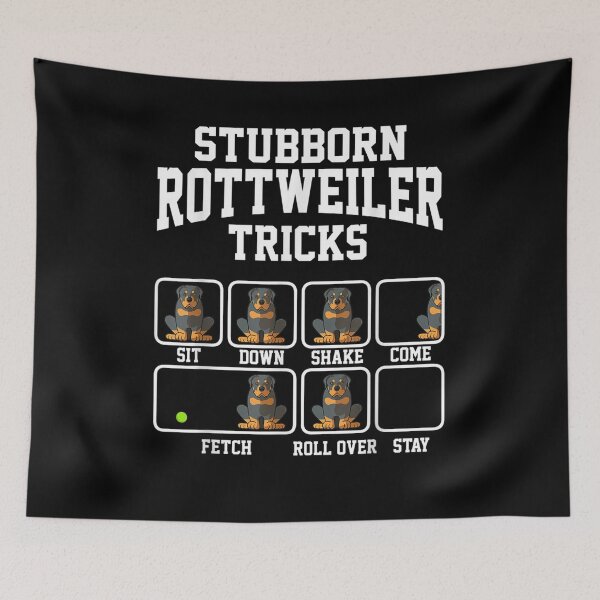 Item preview, Funny Rottweiler Stubborn Dog Tricks Dog Mom Gift   designed and sold by joh1zwfkristy.