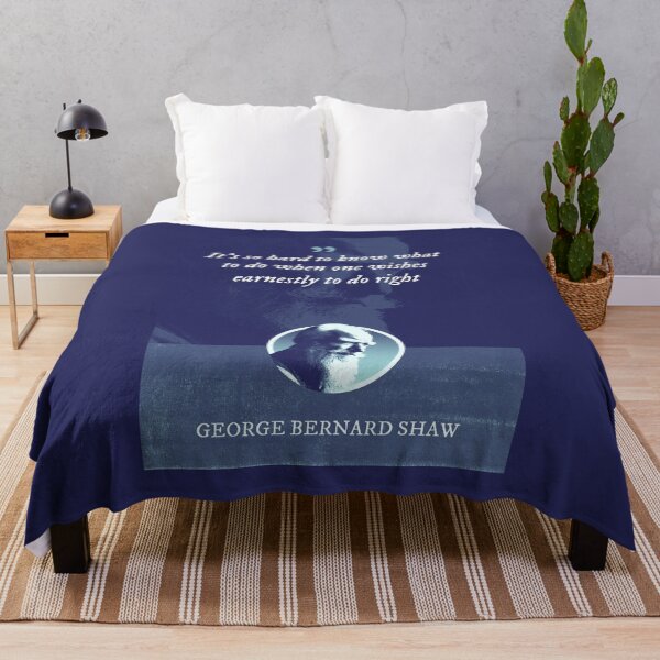 Item preview, George Bernard Shaw - It's so hard to know what to do when one wishes earnestly to do right designed and sold by Syahrasi.