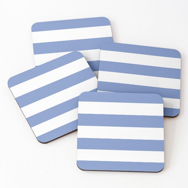 Item preview, Blue and White Stripe - cobalt blue, midnight blue designed and sold by Rozlar.