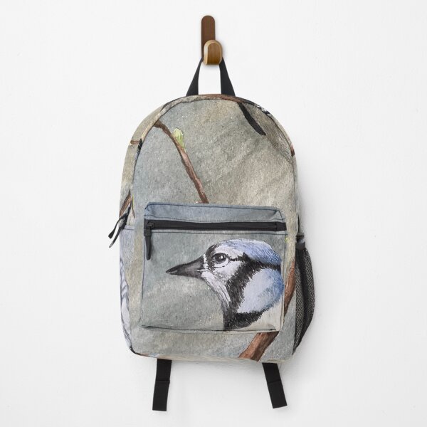 Item preview, Blue jay bird sitting in a tree designed and sold by Diane Hunter Art.
