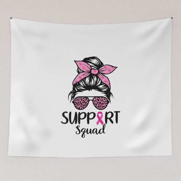 Item preview, Support Squad Messy Bun Leopard Pink Breast Cancer Awareness designed and sold by GarnerPugh.
