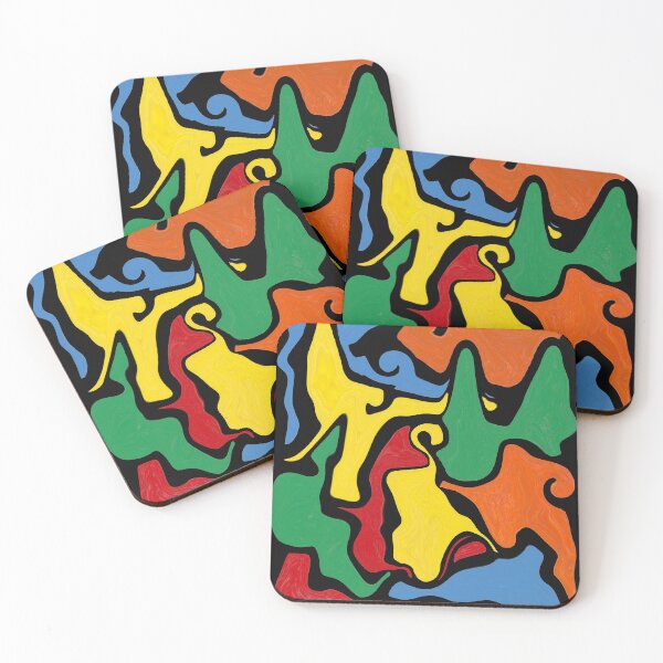 Item preview, Melted Crayons Abstract Design Odd Shapes designed and sold by SillaHoekstra.