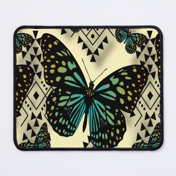 Item preview, Tan / Blue / Green / Fire Native Butterfly Design  designed and sold by JMWCD.