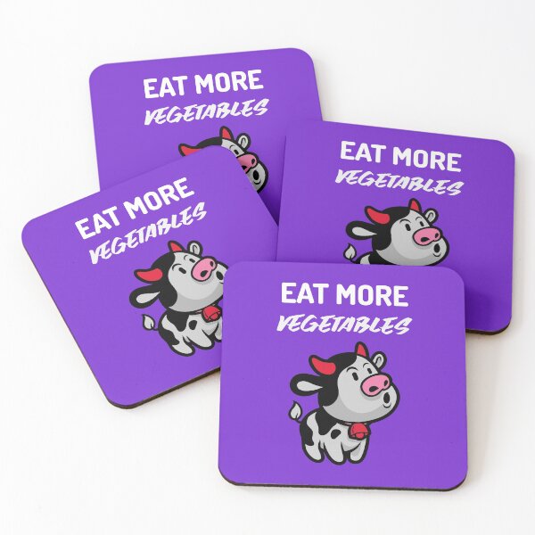 Item preview, Eat More Vegetables Funny Cow Design designed and sold by Rell1970.