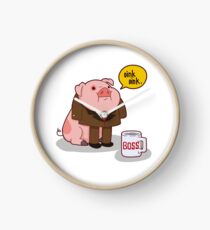 Reloj Waddles el cerdo