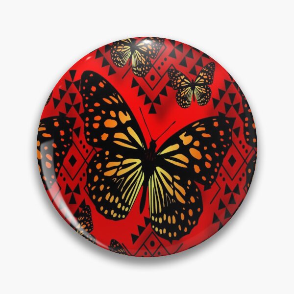 Item preview, Red / Fire Native Butterfly Design  designed and sold by JMWCD.