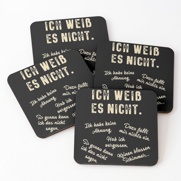 Item preview, Ich weiss es nicht Germantudent designed and sold by KeeganshiAon.