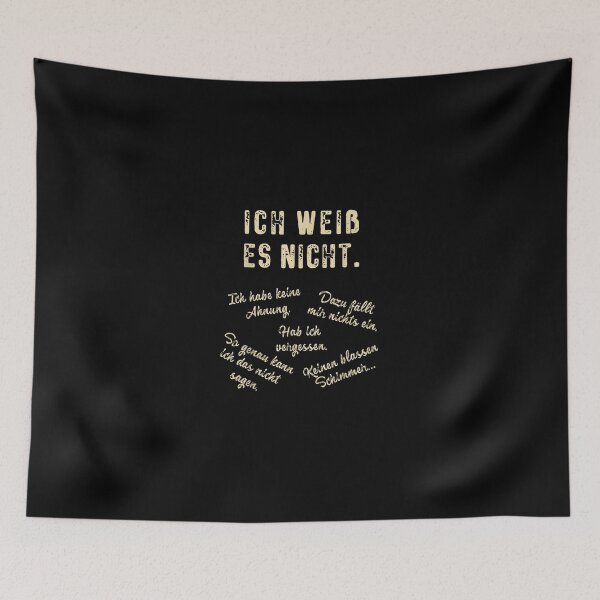 Item preview, Ich weiss es nicht Germantudent designed and sold by KeeganshiAon.