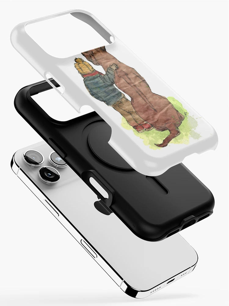 Thumbnail 2 of 4, iPhone Case, Friendship - Boy with Rhodesian Ridgeback designed and sold by mandarinewee.