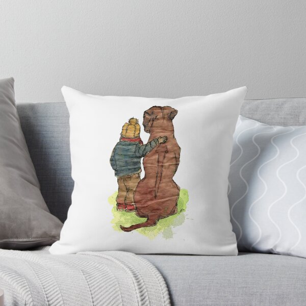Item preview, Friendship - Boy with Rhodesian Ridgeback designed and sold by mandarinewee.