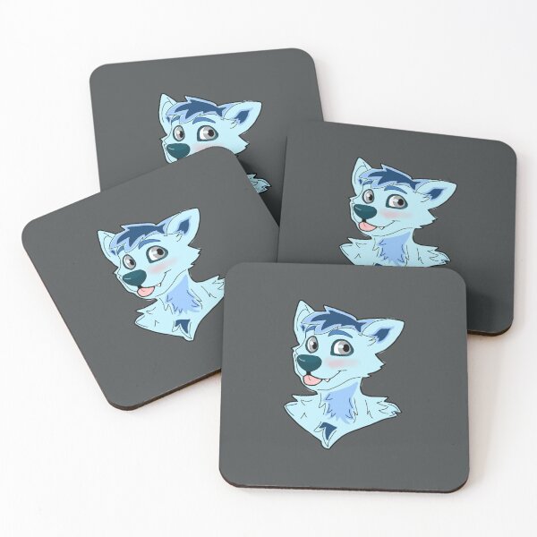 Item preview, lobo azul peludo designed and sold by TangsleyDesigns.