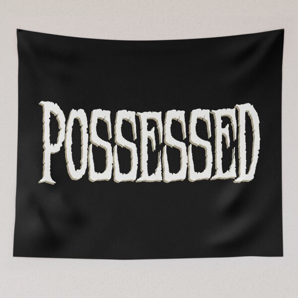 Item preview, Possessed-Typography-Gothic-Halloween-Dark Humor-Married or Relationship  designed and sold by YomeHayin.