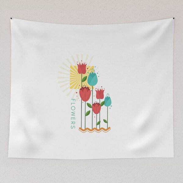 Item preview,  Red flowers designed and sold by annaaires.