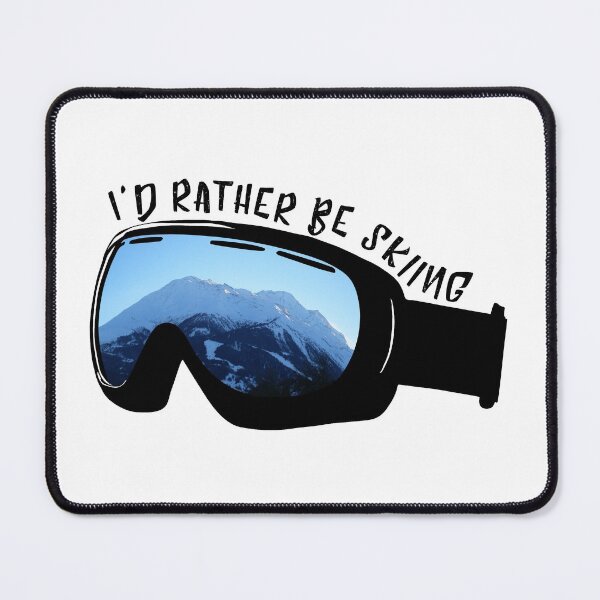Item preview, I'd Rather Be Skiing - Goggles designed and sold by Johnston Creative.