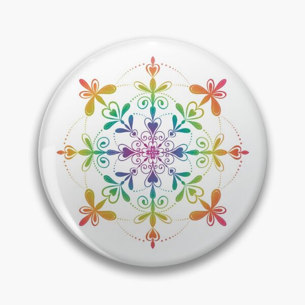 Item preview, Rainbow Mandala designed and sold by CuriousBloom.