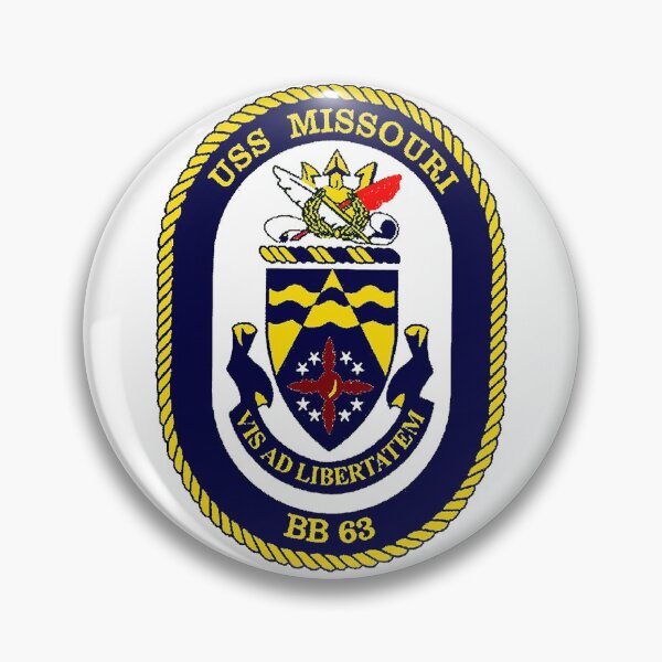 Item preview, USS Missouri (BB-63) Crest designed and sold by Nikki SpaceStuffPlus.