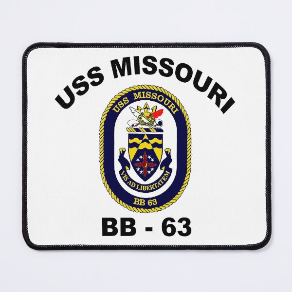 Item preview, USS Missouri (BB-63) Crest designed and sold by Nikki SpaceStuffPlus.
